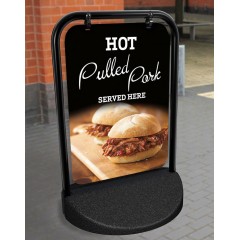 Pulled Pork Swinger Pavement Stand